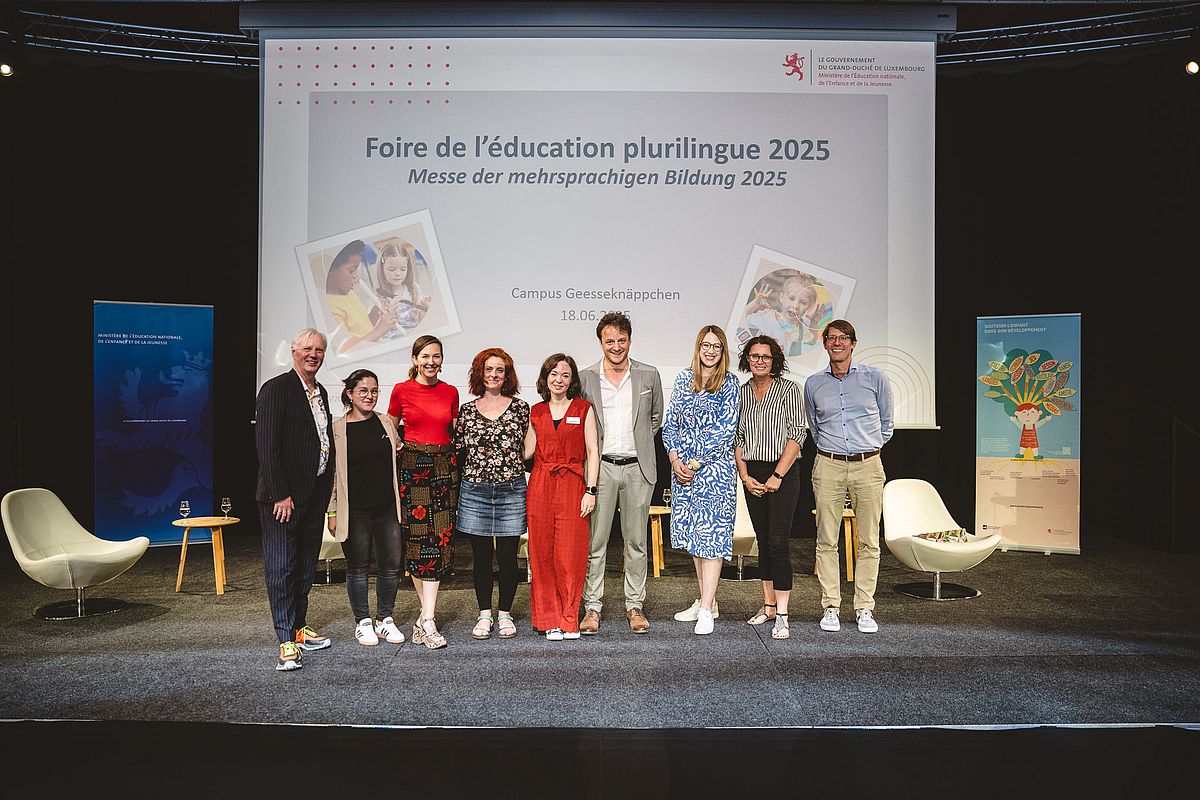 Gruppenbild „Foire de l'éducation plurilingue 2025“